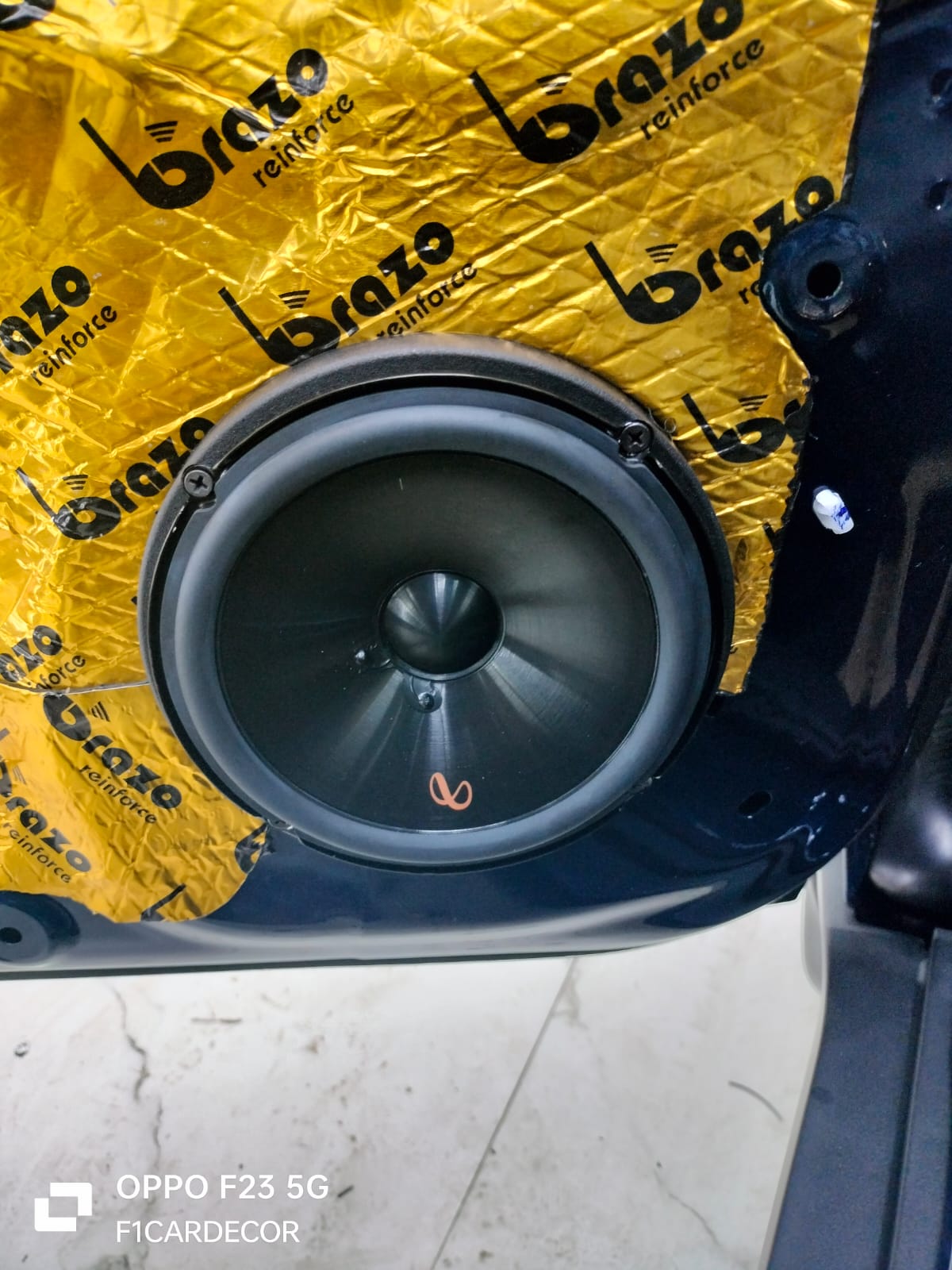 Infinity component speaker installation