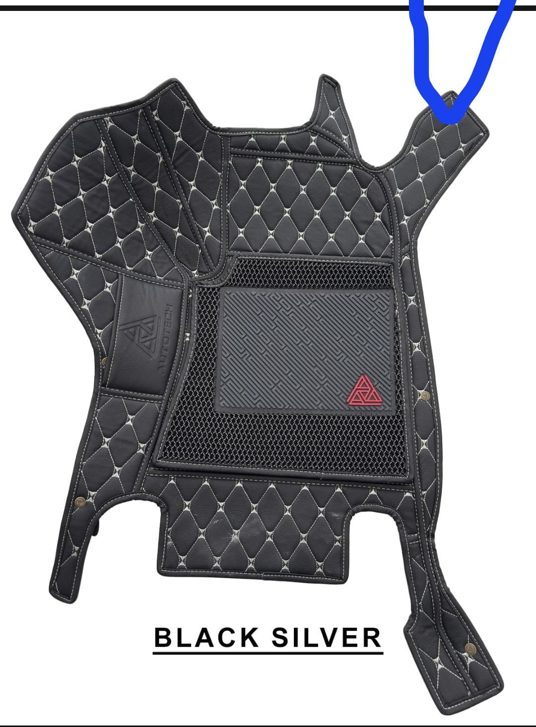 Black Silver 7D Floor Mat