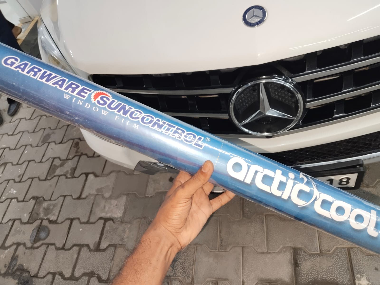 Garware SunControl Arctic Cool window film on Mercedes