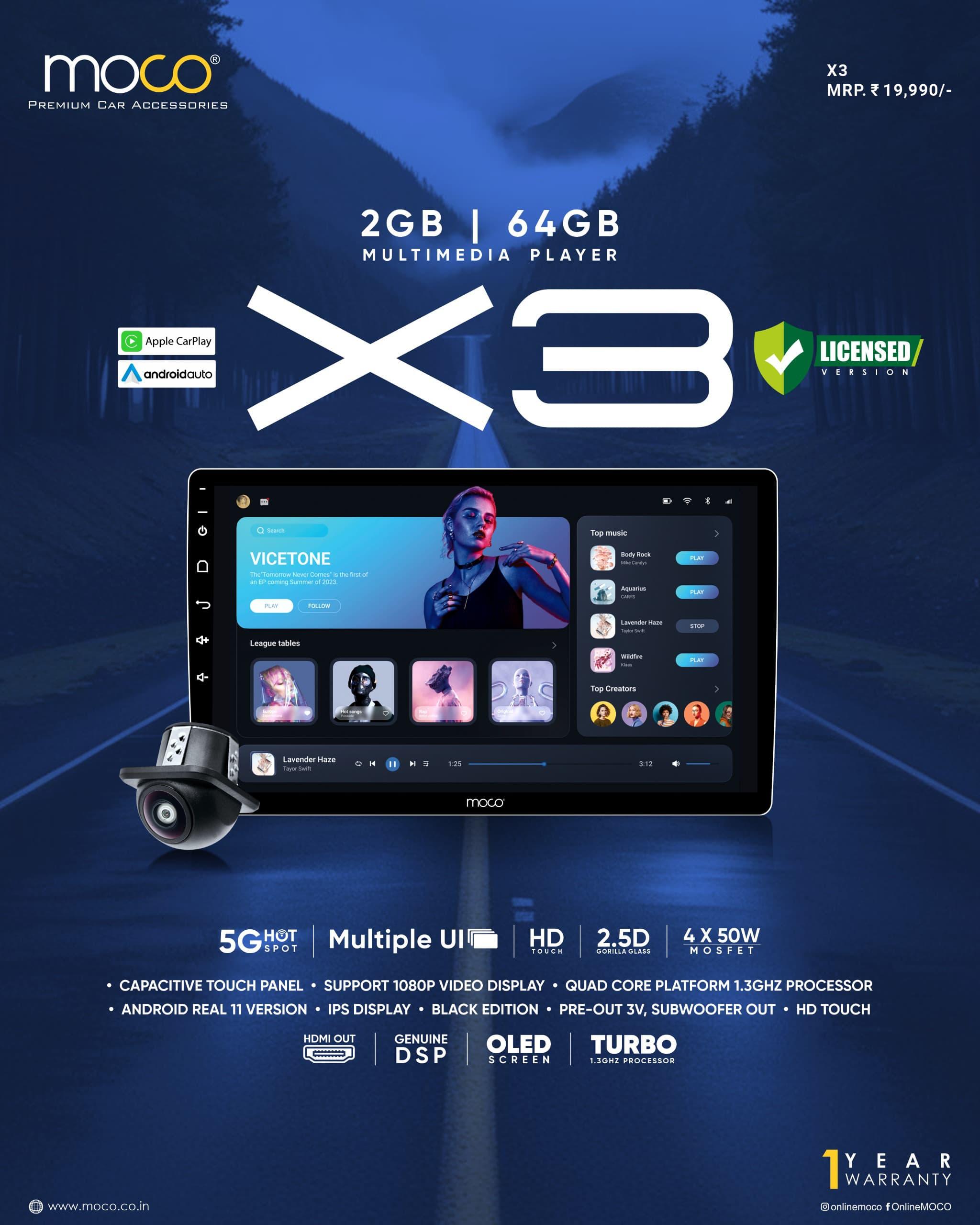 MOCO X3 Android Player 2GB 64GB